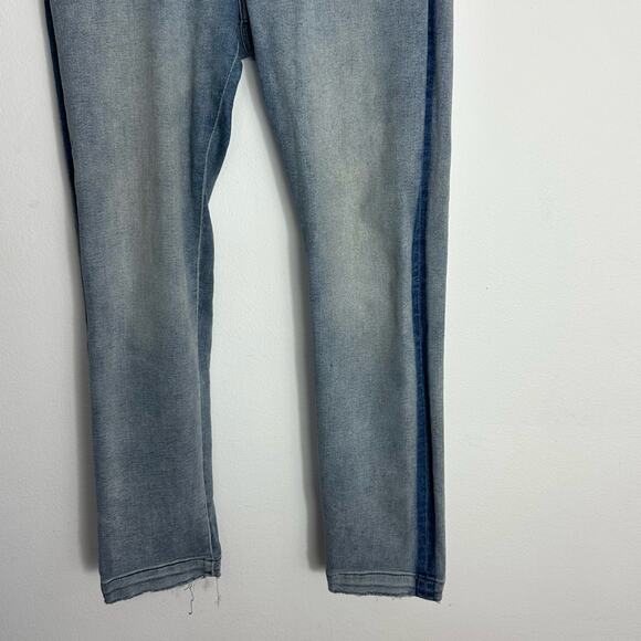 Warp+Weft CDG Paris High-Rise Jeans Button Fly Denim 8/29 Womens Stretch Comfort - Picture 9 of 12